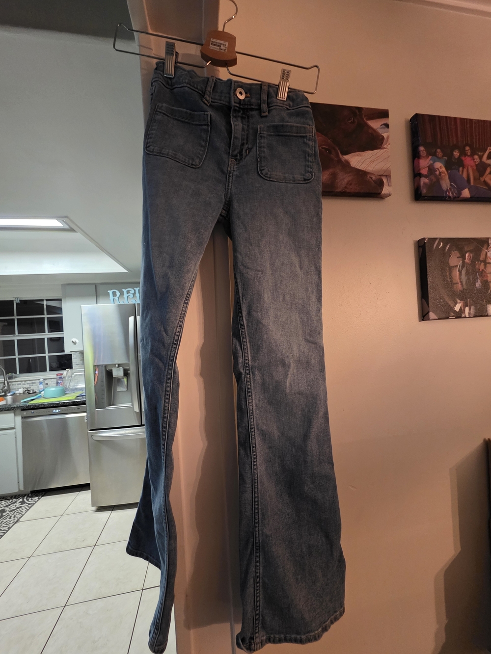 Girl's Abercrombie Kids Blue Jeans Size 11/12 With Adjustable Waist